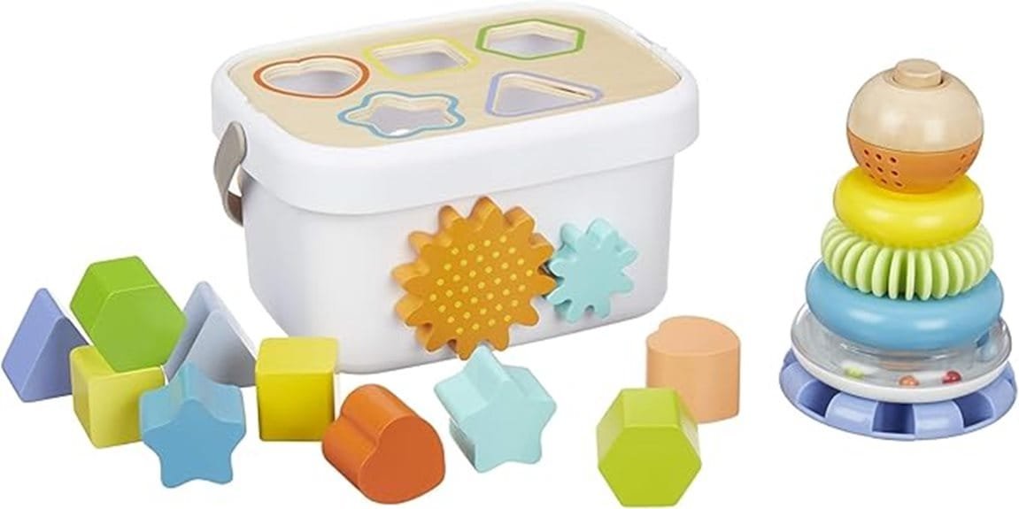 wooden shape sorter set