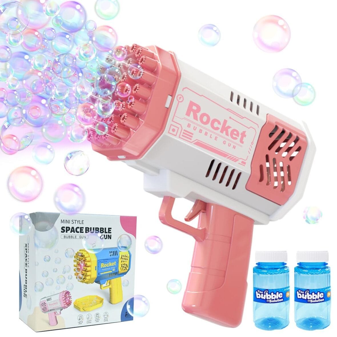 40-Hole Bubble Gun Machine for Kids