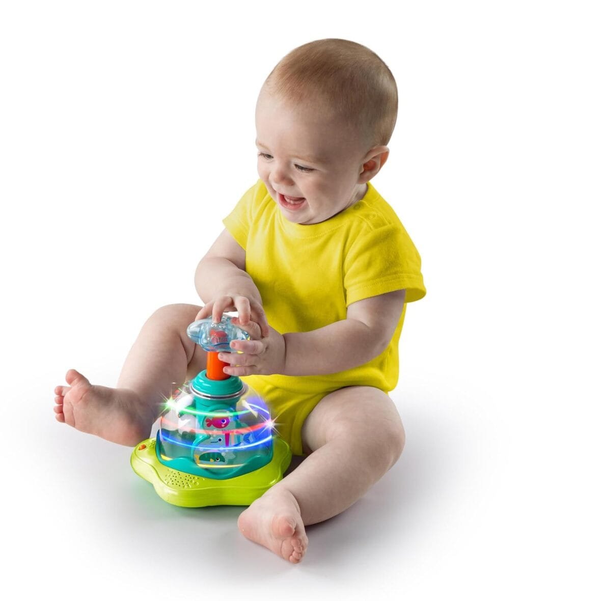 Bright Starts Press and Glow Spinner Toy