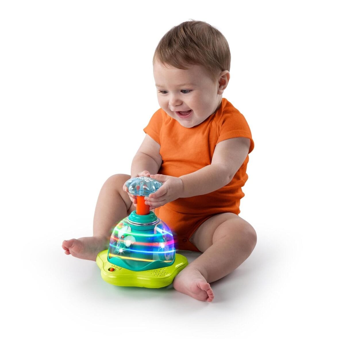 Bright Starts Press and Glow Spinner Toy