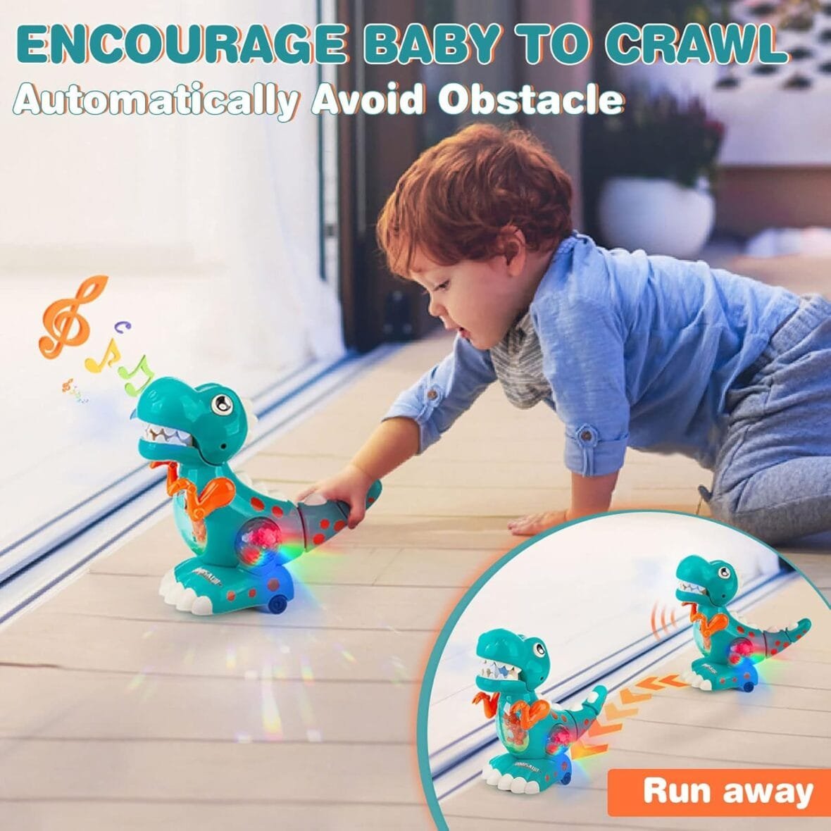 Crawling Dinosaur Musical Baby Toy