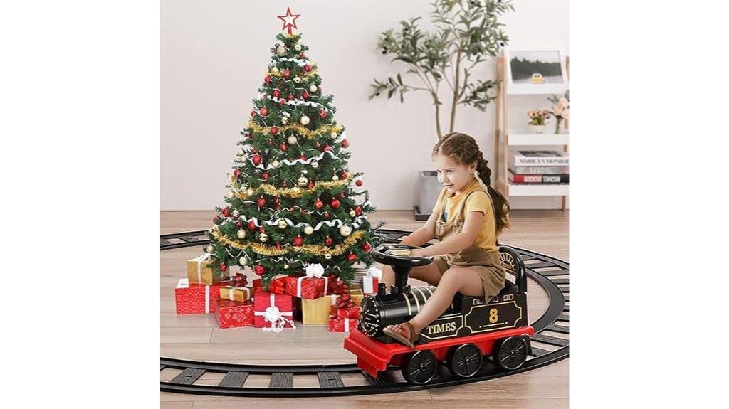 electric ride on train toy