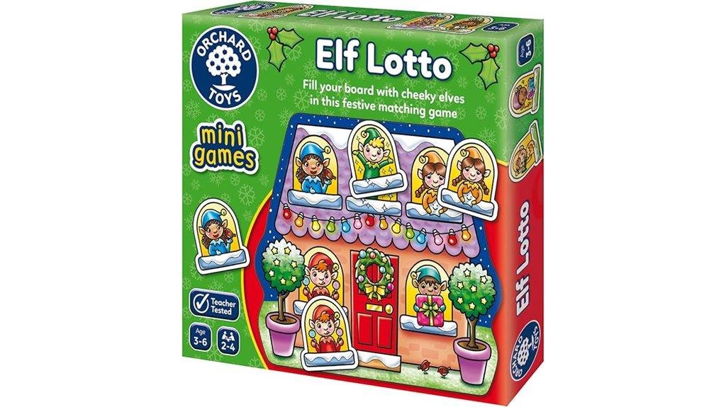 elf themed lotto game