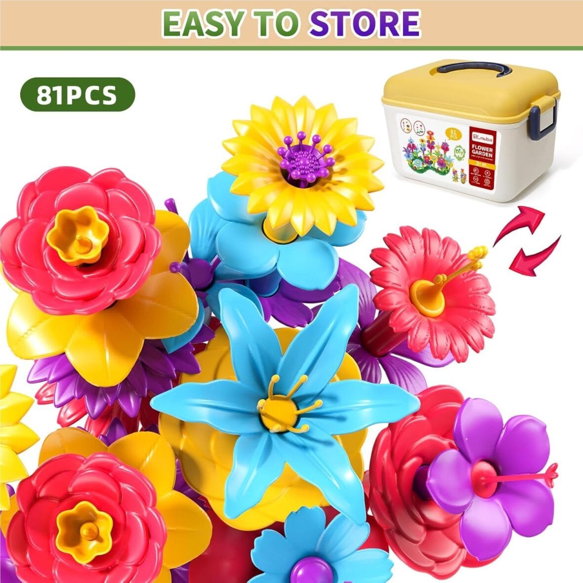 Flower Garden Building Toy Set for Kids
