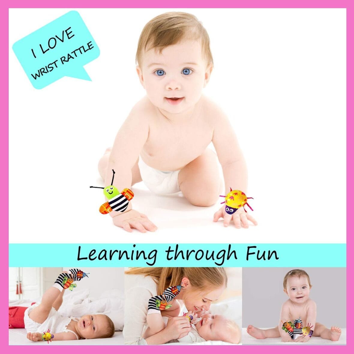 Infant Foot Finders & Wrist Rattles Set