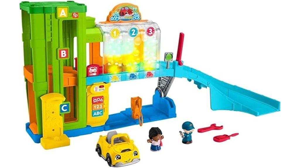 interactive toy car garage