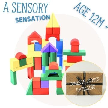 Jaques of London Wooden Building Blocks for Toddlers