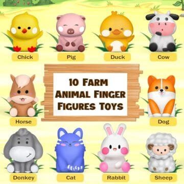 Joyreal Farm Animals Montessori Stacking Toys