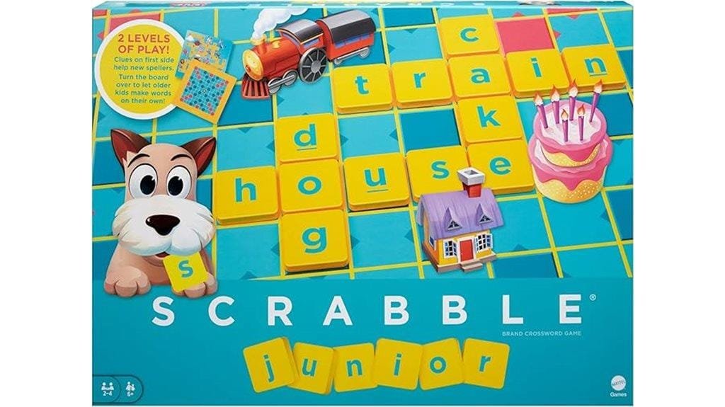 kids crossword game board