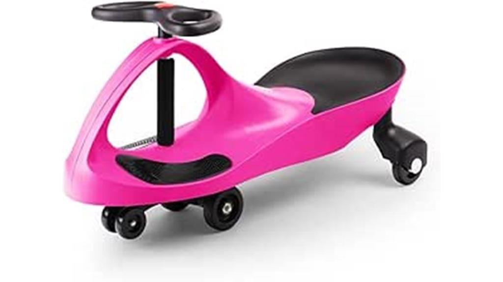 kids pink ride on car