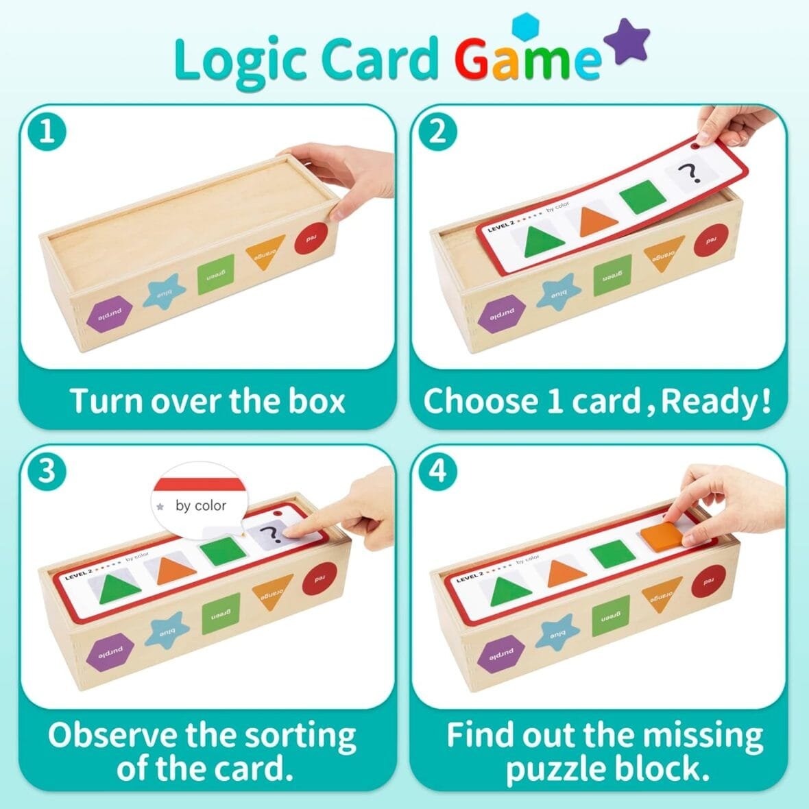 KMTJT Montessori Sorting & Stacking Toys