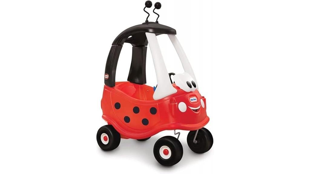 ladybug themed ride on car