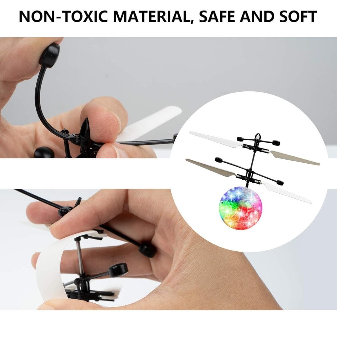 LED Flying Ball Helicopter Drone Toy