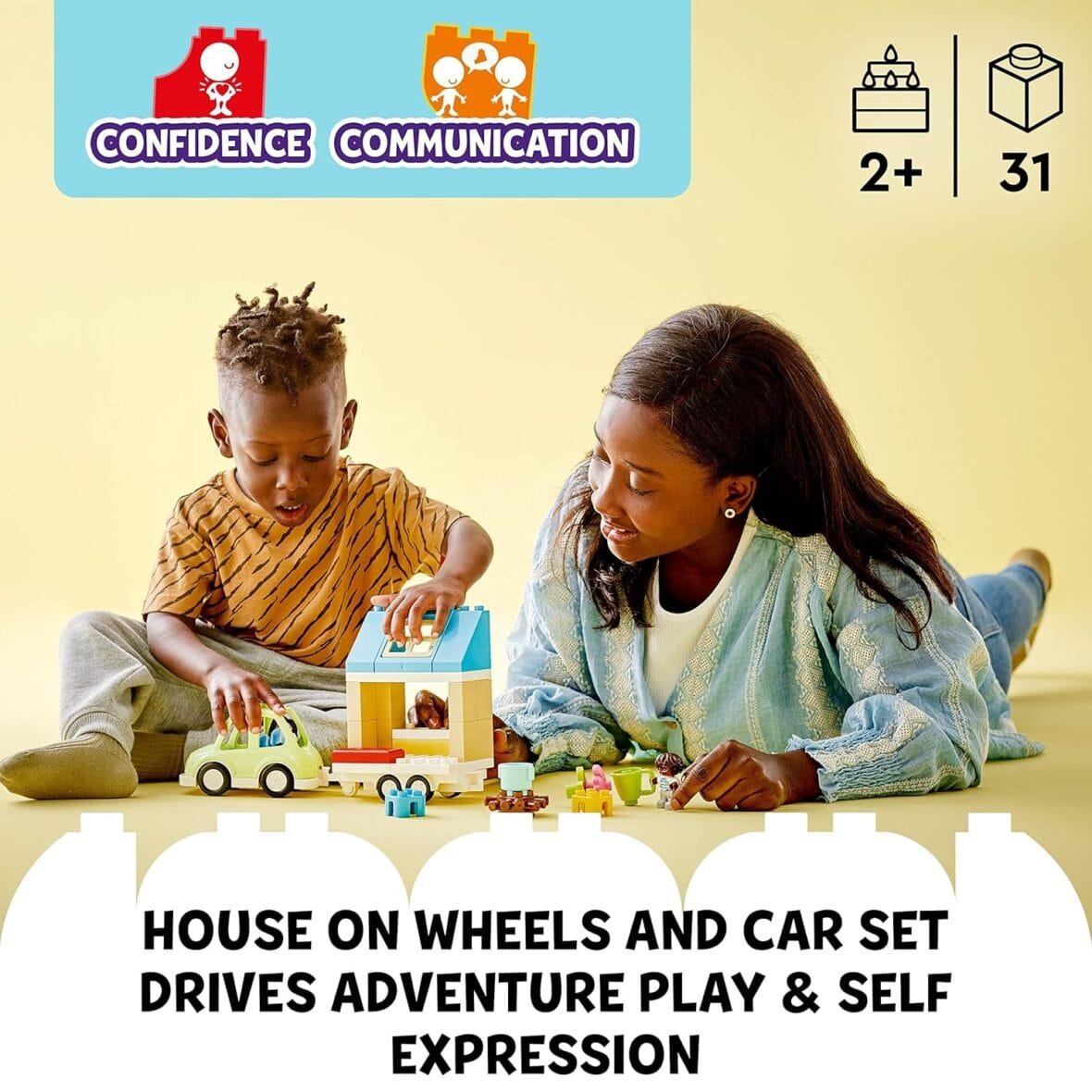 LEGO DUPLO Family House on Wheels Set