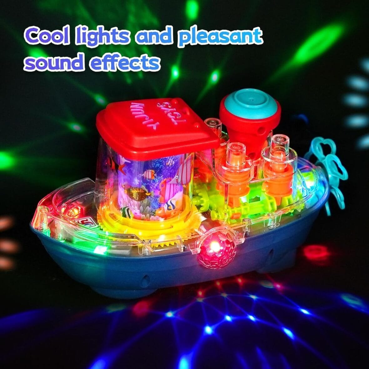 Light-Up Transparent Ship Toy for Toddlers
