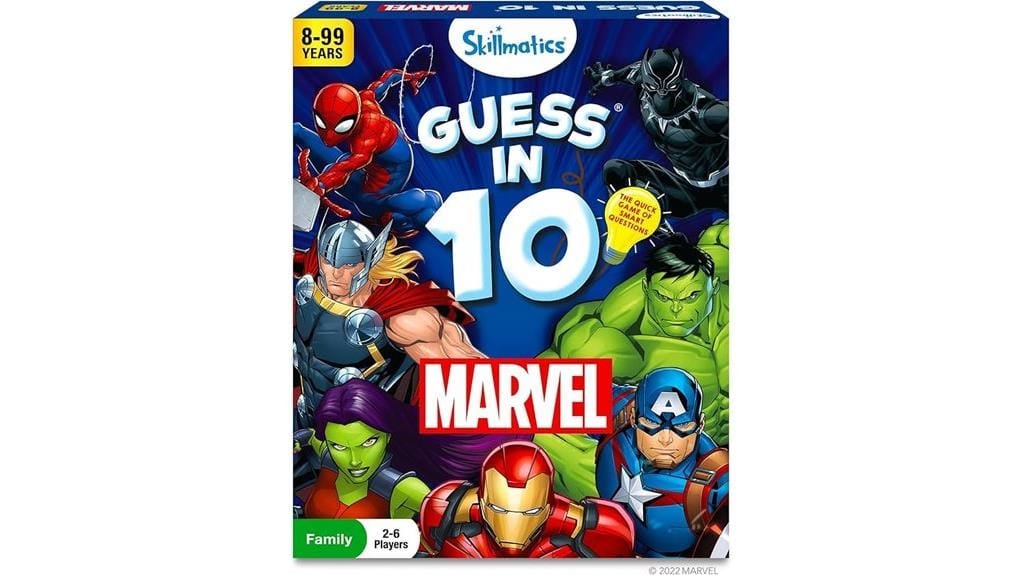 marvel themed guessing card game