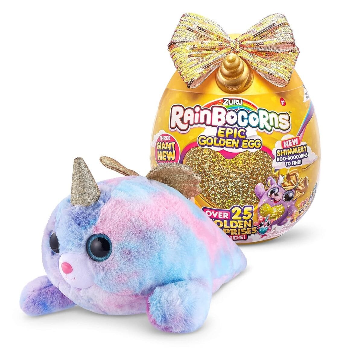 Rainbocorns Epic Golden Egg Plush Collectible