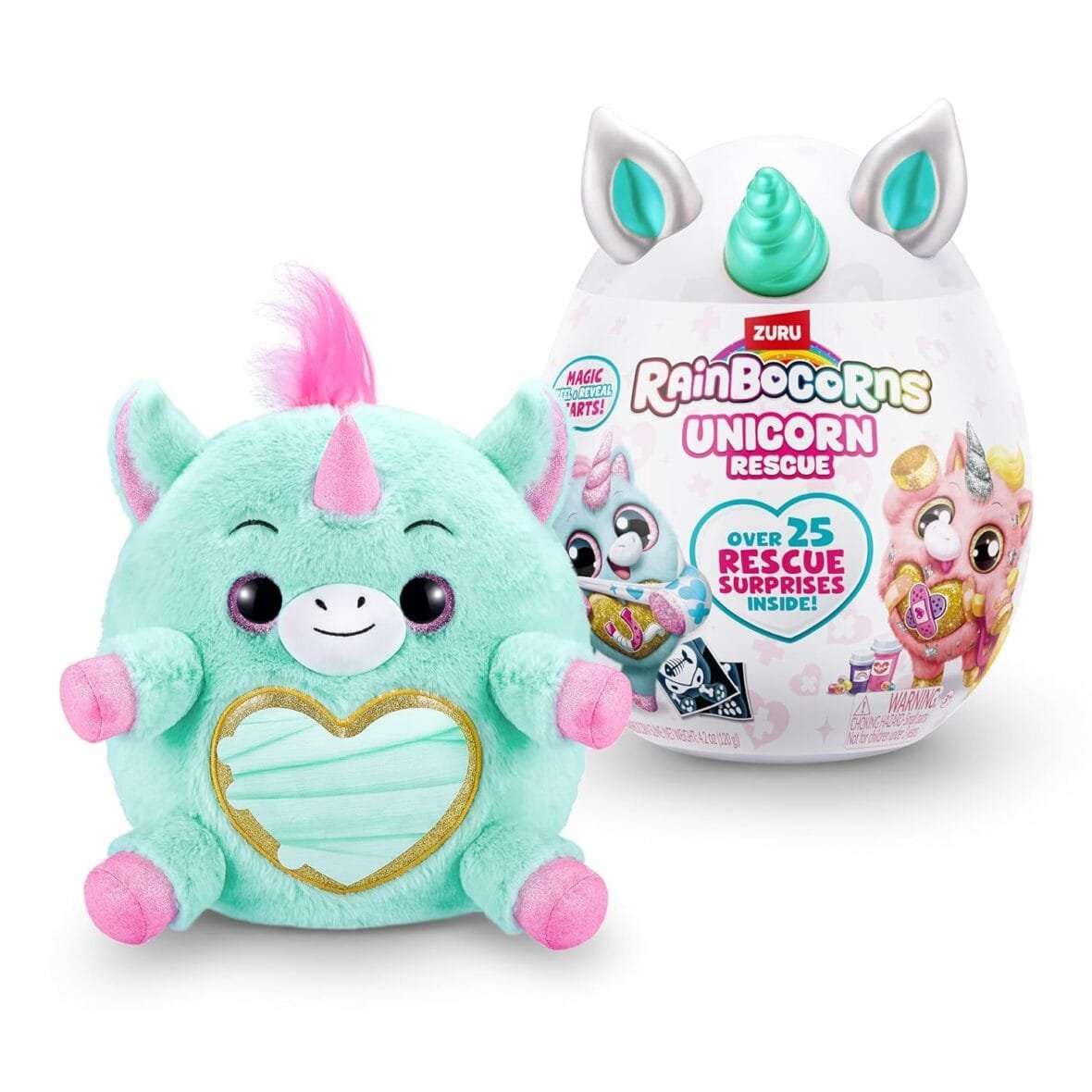 Rainbocorns Unicorn Rescue Disco Surprise Plush