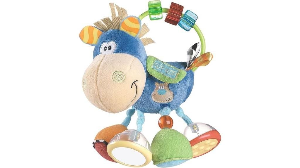 soft horse rattle toy