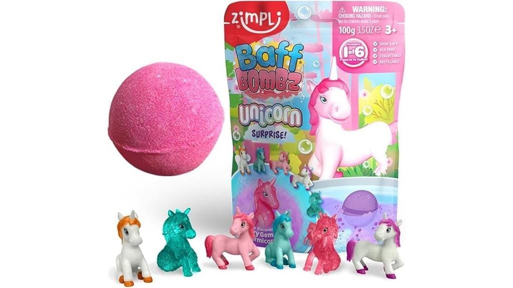 unicorn themed bath bomb toys