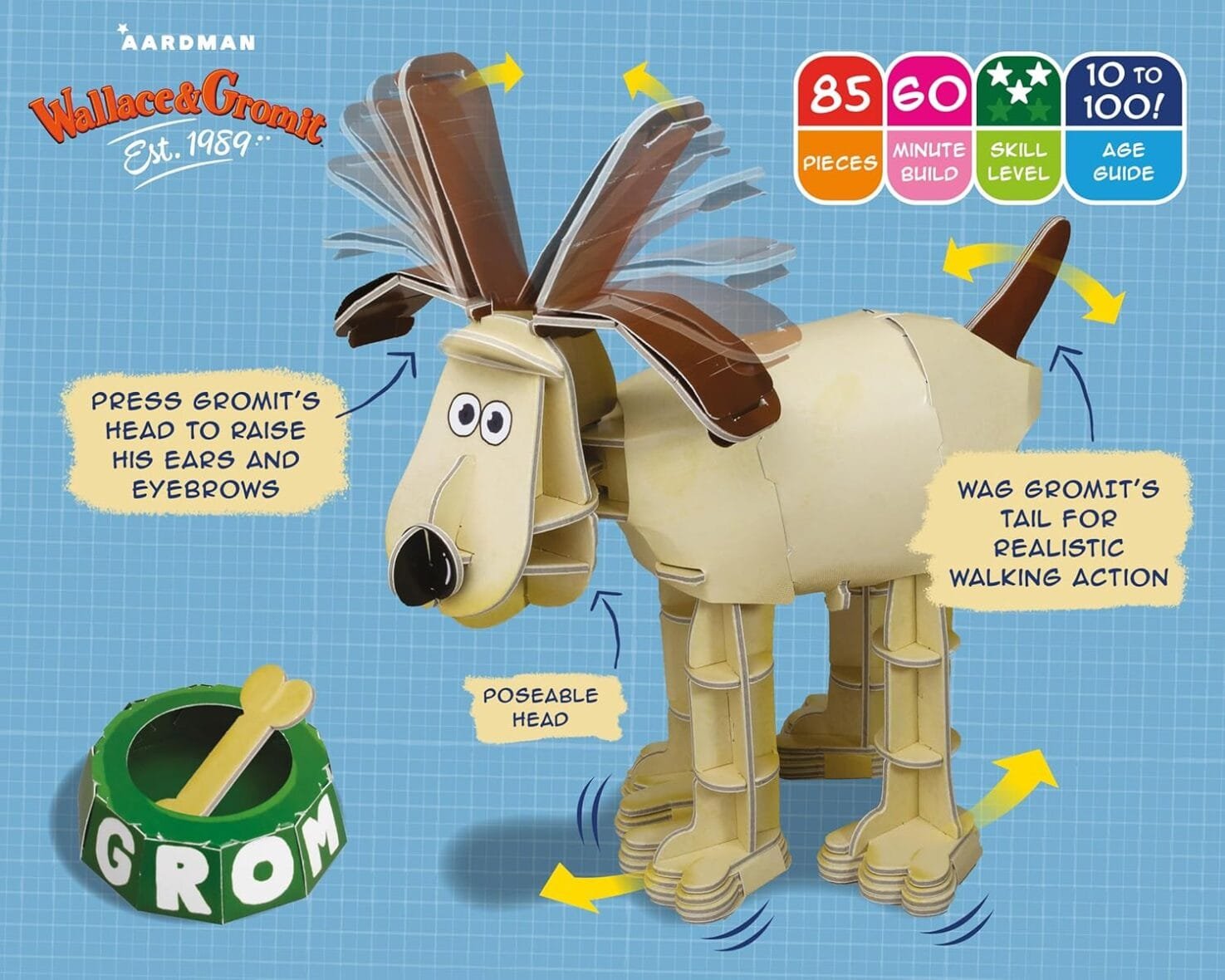 Wallace & Gromit Cardboard Craft Kit
