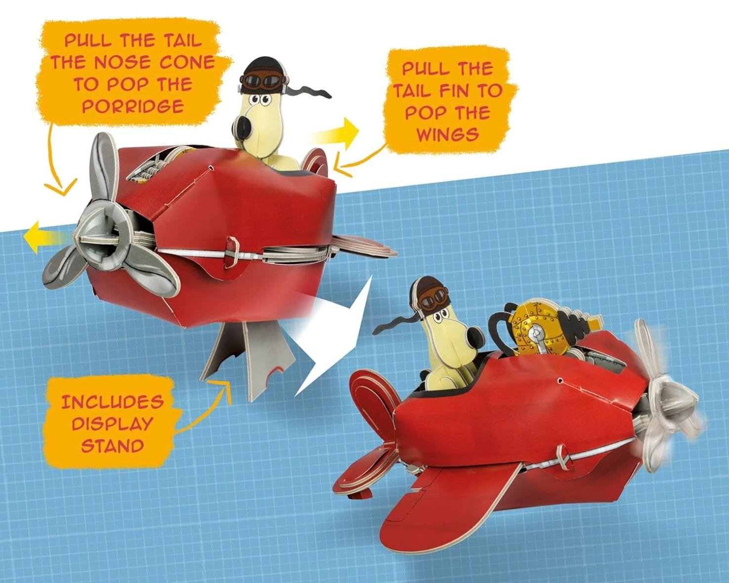 Wallace & Gromit Sidecar Plane Craft Kit