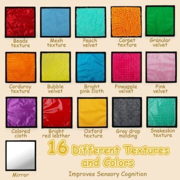 16 Set Textured Sensory Floor Mats