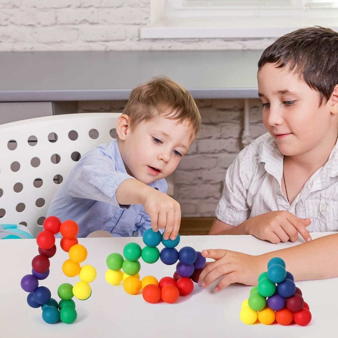 20-Pack Rainbow Fidget Balls for Kids