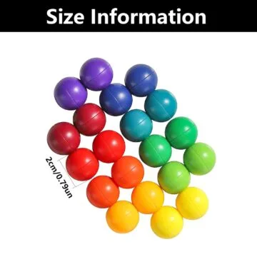 20-Pack Rainbow Fidget Balls for Kids