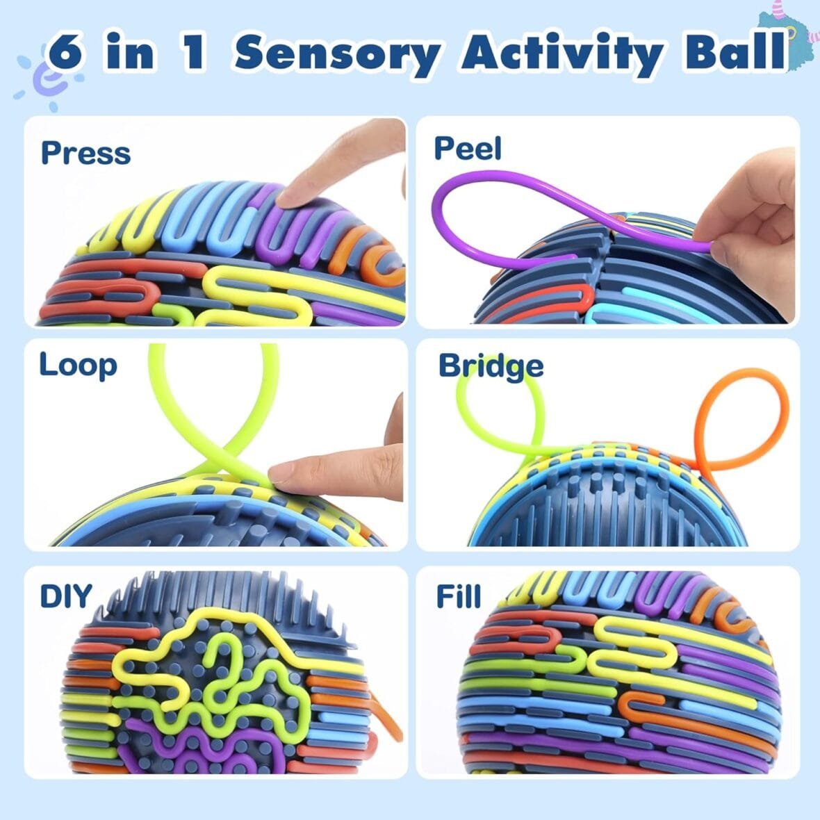 3D Sensory Activity Ball for All Ages