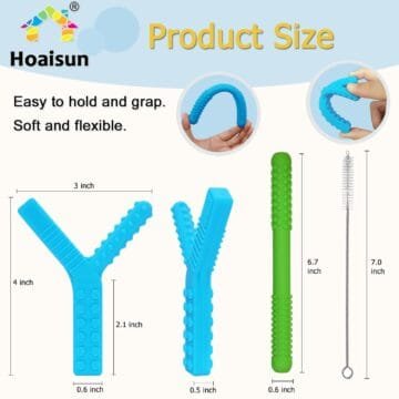 4-Pack Sensory Chew Toys for Autism