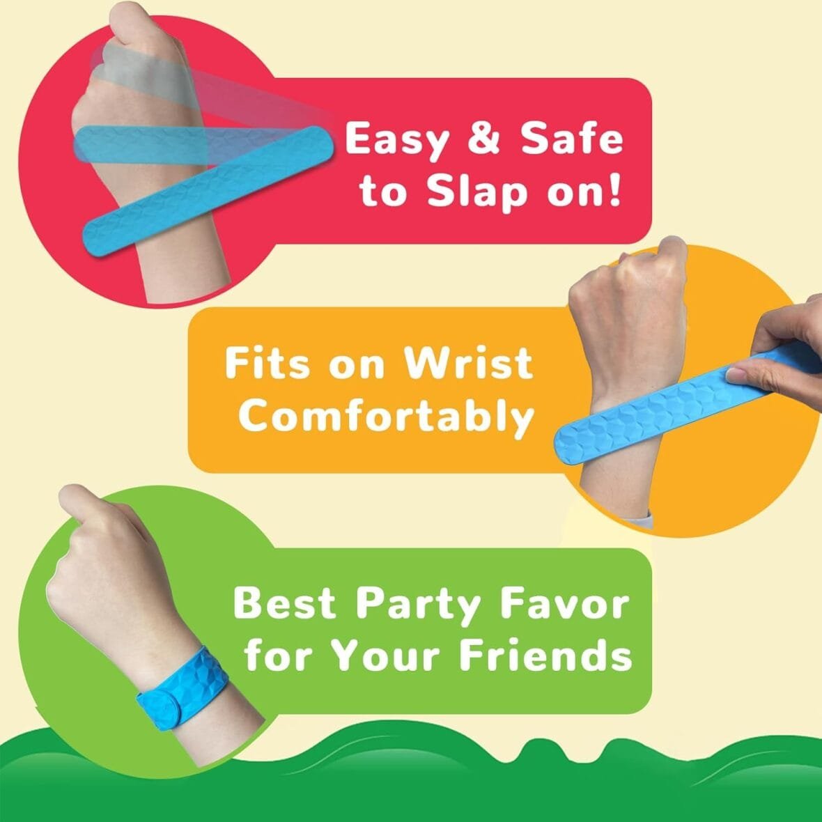 6PCS Sensory Slap Bracelets for Stress Relief