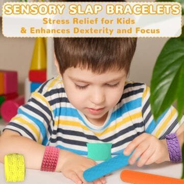 6PCS Sensory Slap Bracelets for Stress Relief