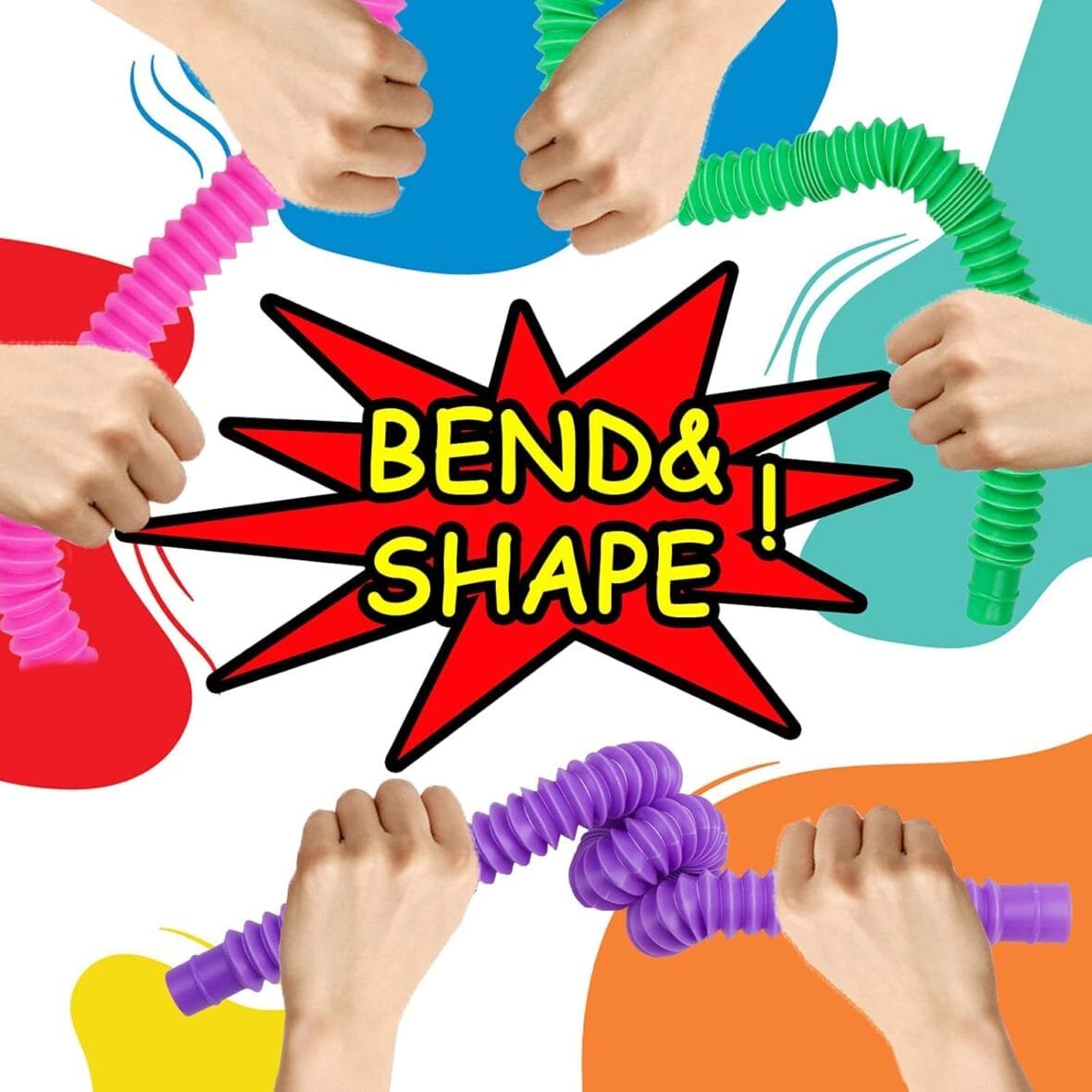 8pcs Sensory Fidget Tubes for All Ages