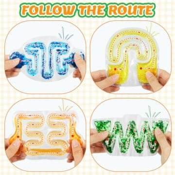 Ainiv Sensory Fidget Maze Toys - 4 Pack