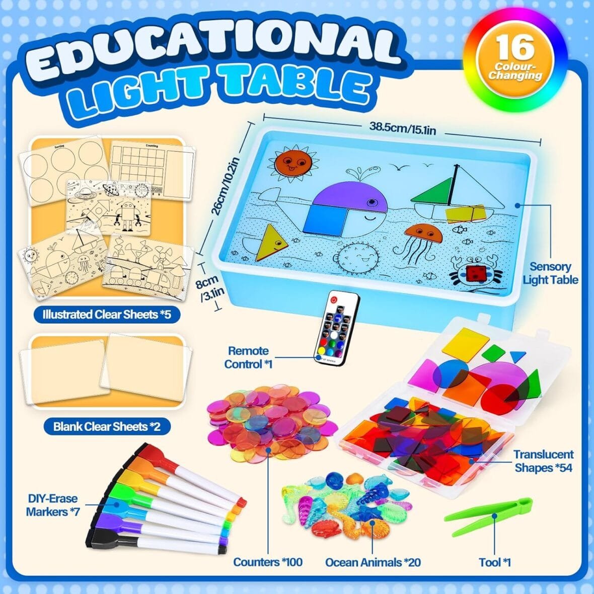 Color Changing Sensory Activity Table for Kids