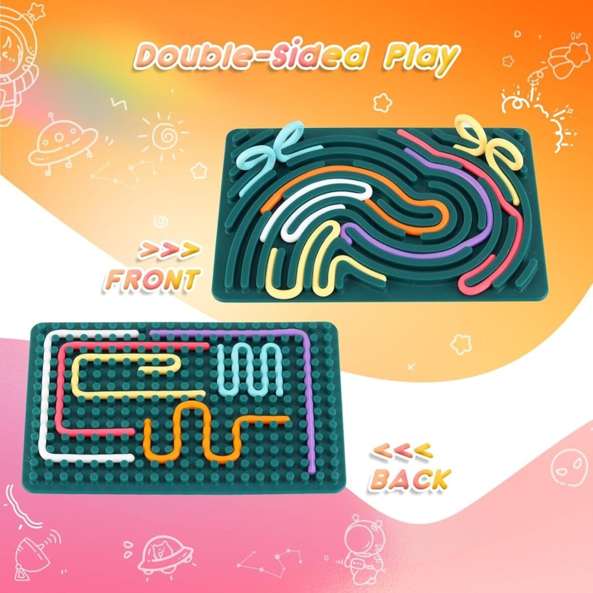 ddLUCK Sensory Activity Board for Stress Relief