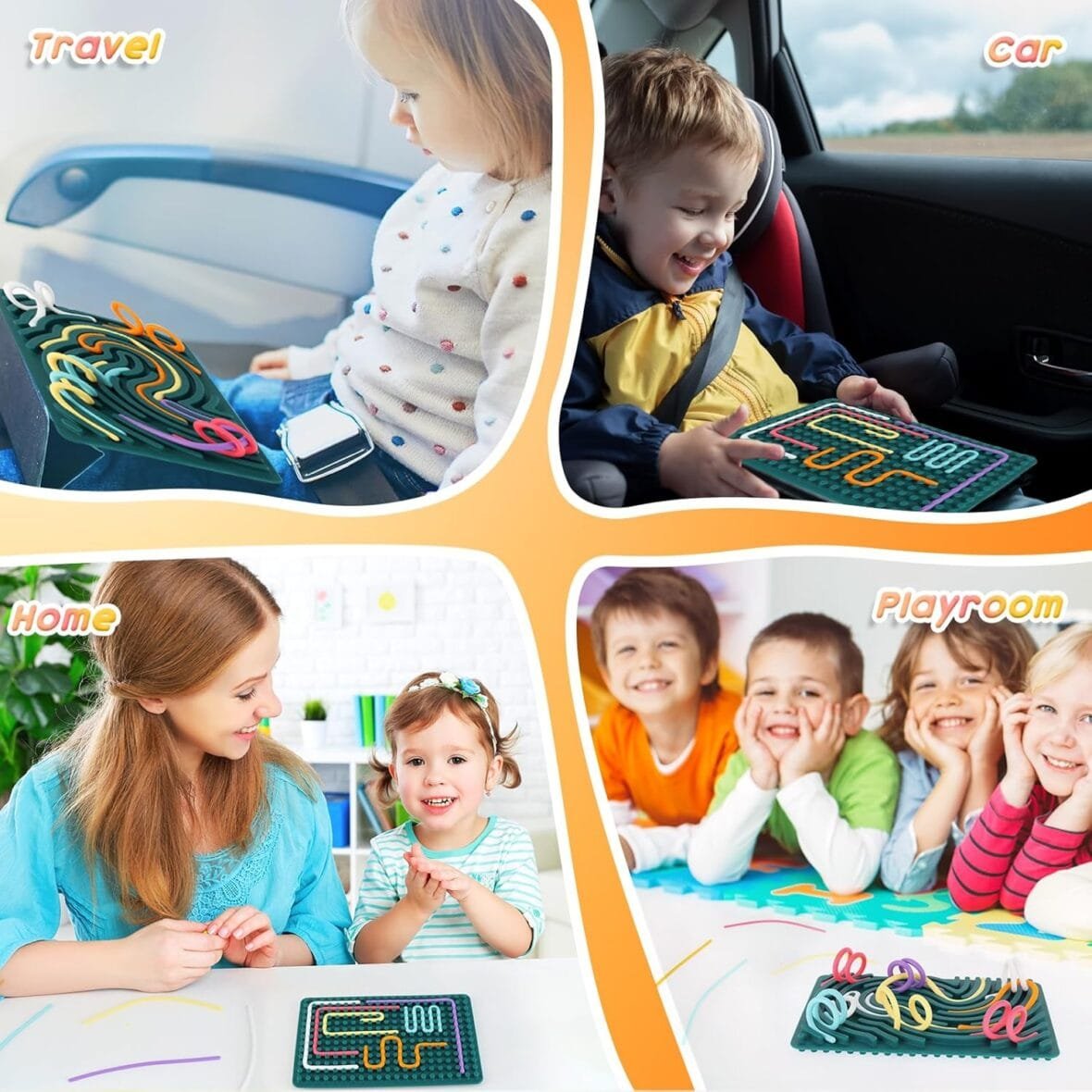 ddLUCK Sensory Activity Board for Stress Relief