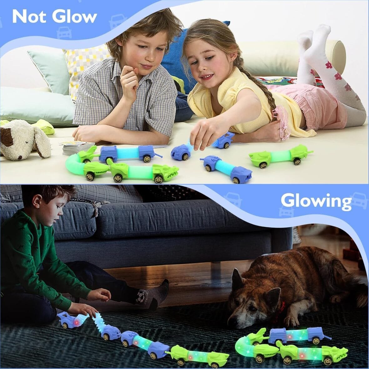 DELEE Light Up Sensory Tubes Toy