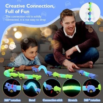 DELEE Light Up Sensory Tubes Toy