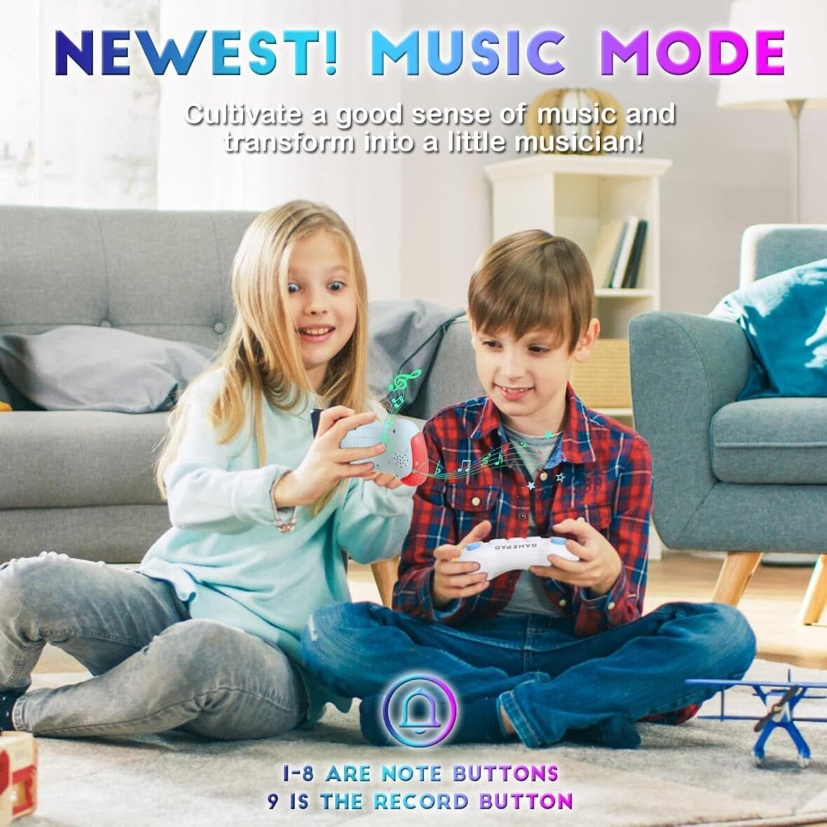 Flashing Push Game Fidget Toy Console