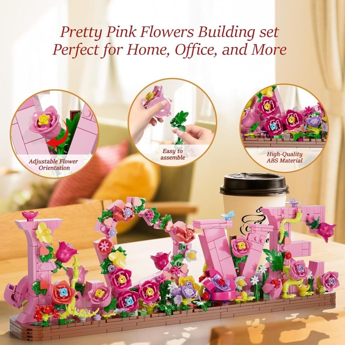 Flowers Bouquet Building Set – 791PCS DIY Kit
