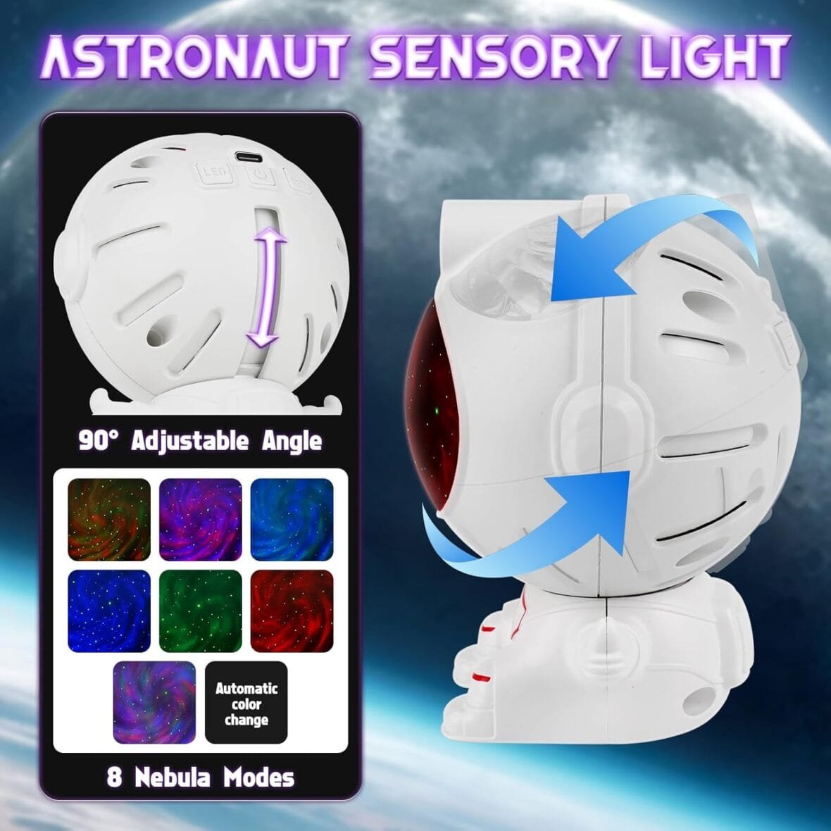 Joyreal Autism Sensory Toys – Galaxy Projector Set