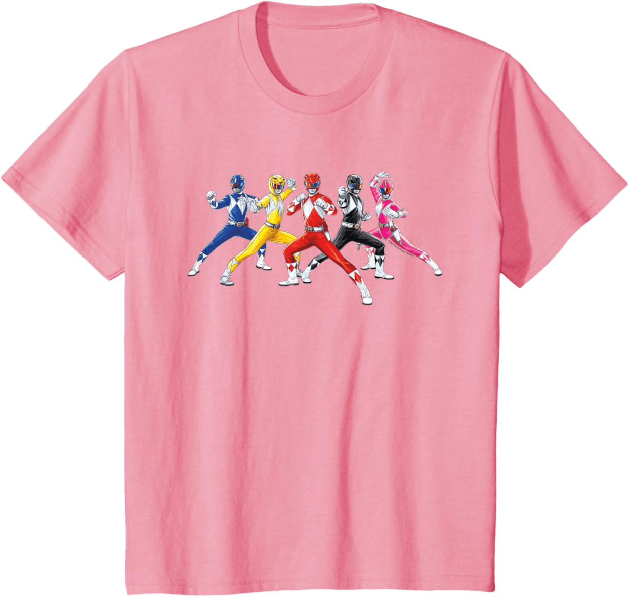 Kids Power Rangers Fighting Pose T-Shirt