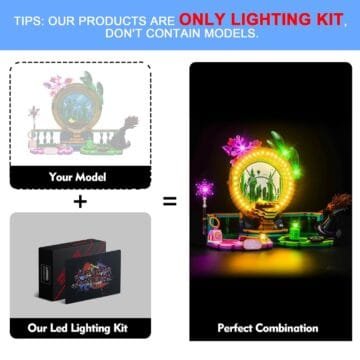 LED Light Set for Lego Elphaba & Glinda