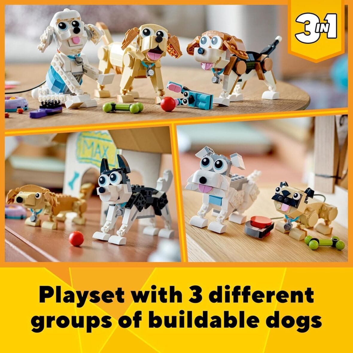 LEGO Creator 3-in-1 Adorable Dogs Set