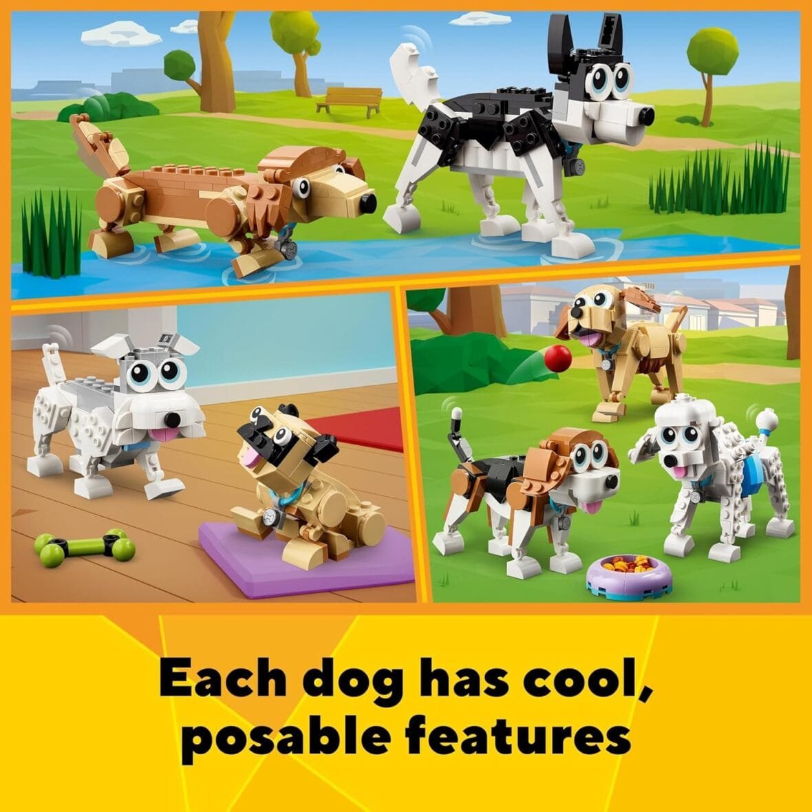 LEGO Creator 3-in-1 Adorable Dogs Set