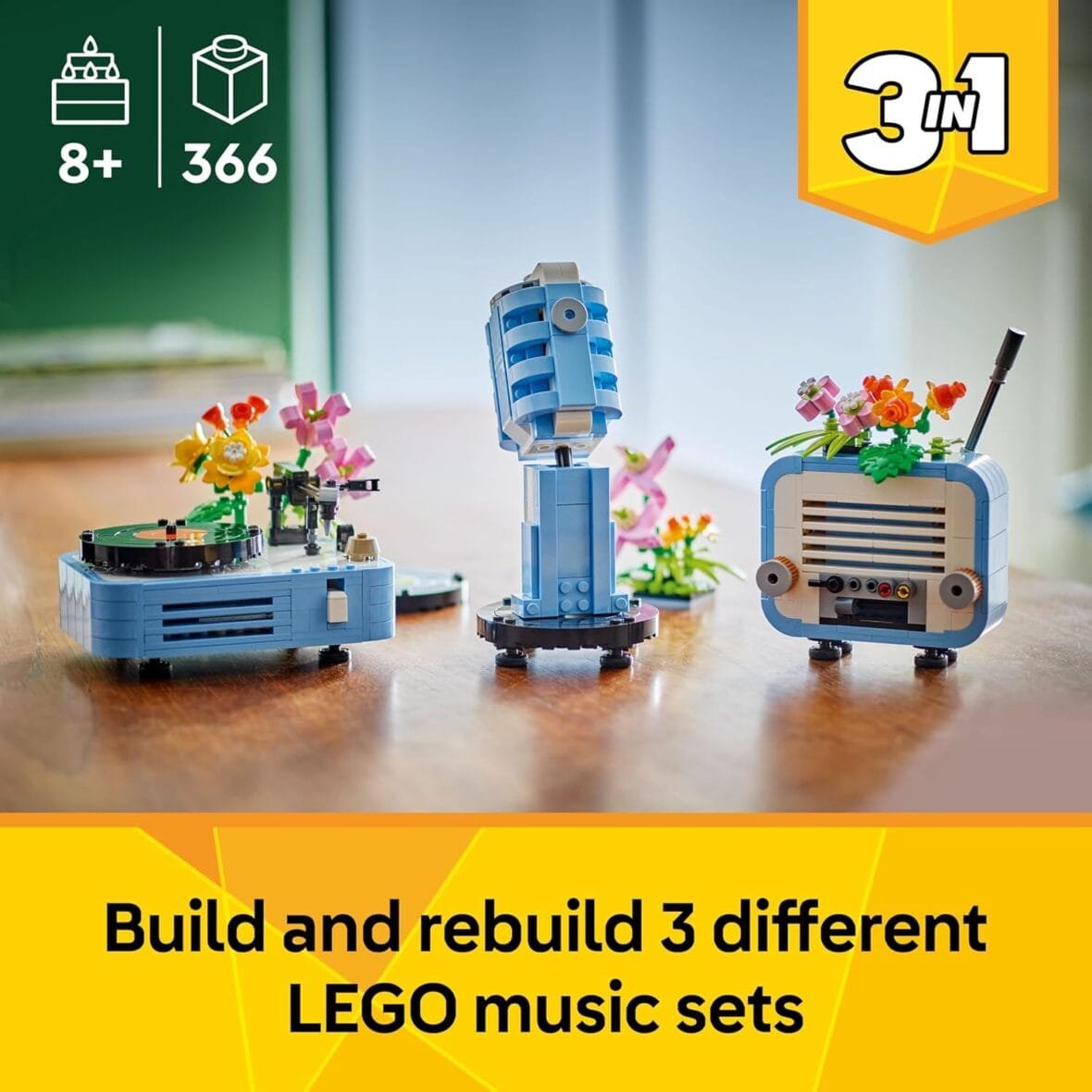 LEGO Creator 3in1 Record Player Toy
