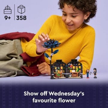 LEGO Wednesday Black Dahlia Flower Toy