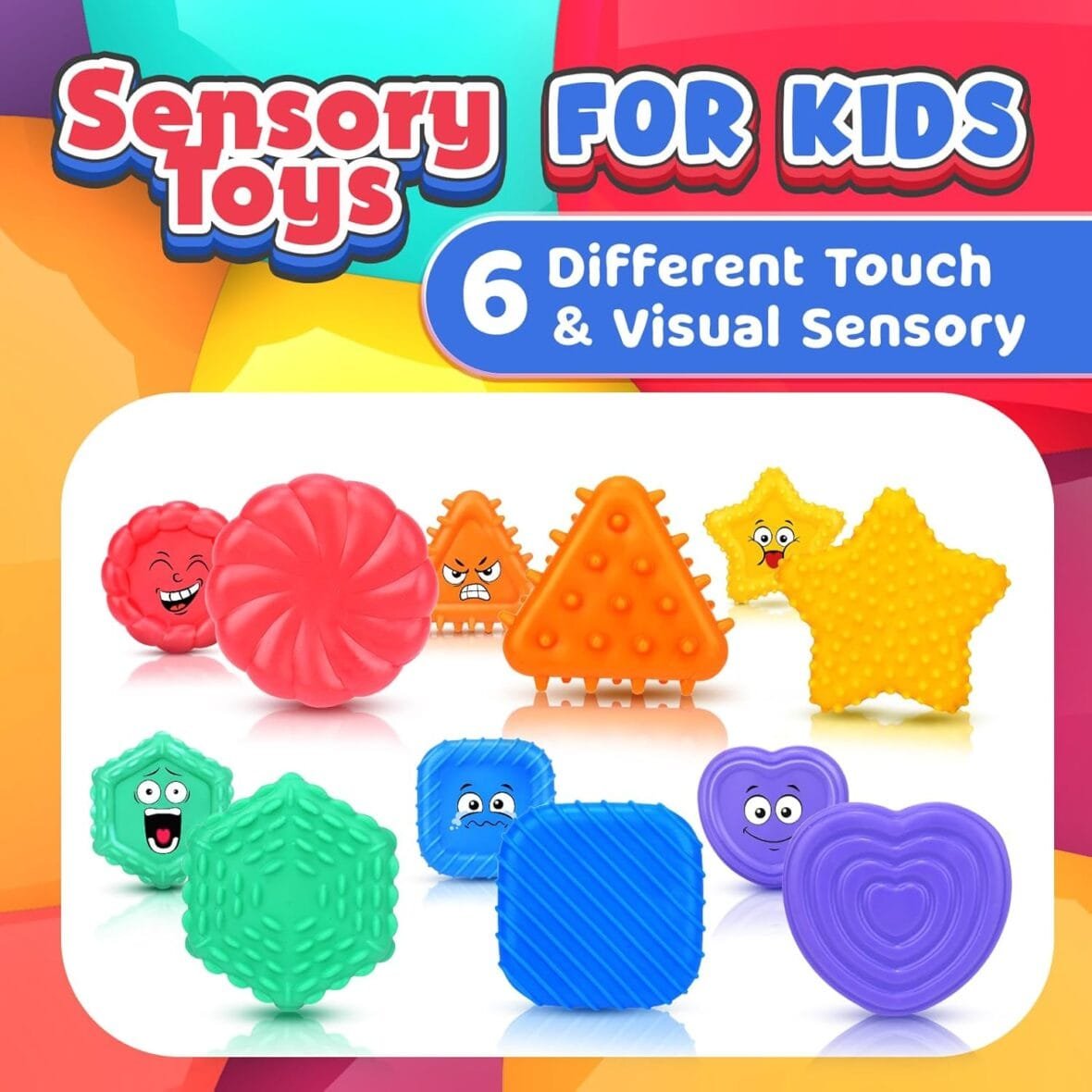 LESONG Sensory Texture Toys for Toddlers